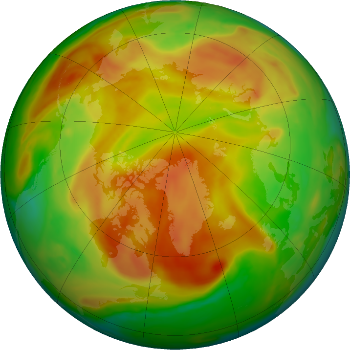 Arctic ozone map for 08 May 2018
